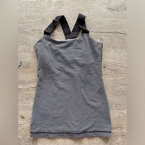 Lululemon Inner Awareness Wide Elastic Logo Strap Tank Size 4